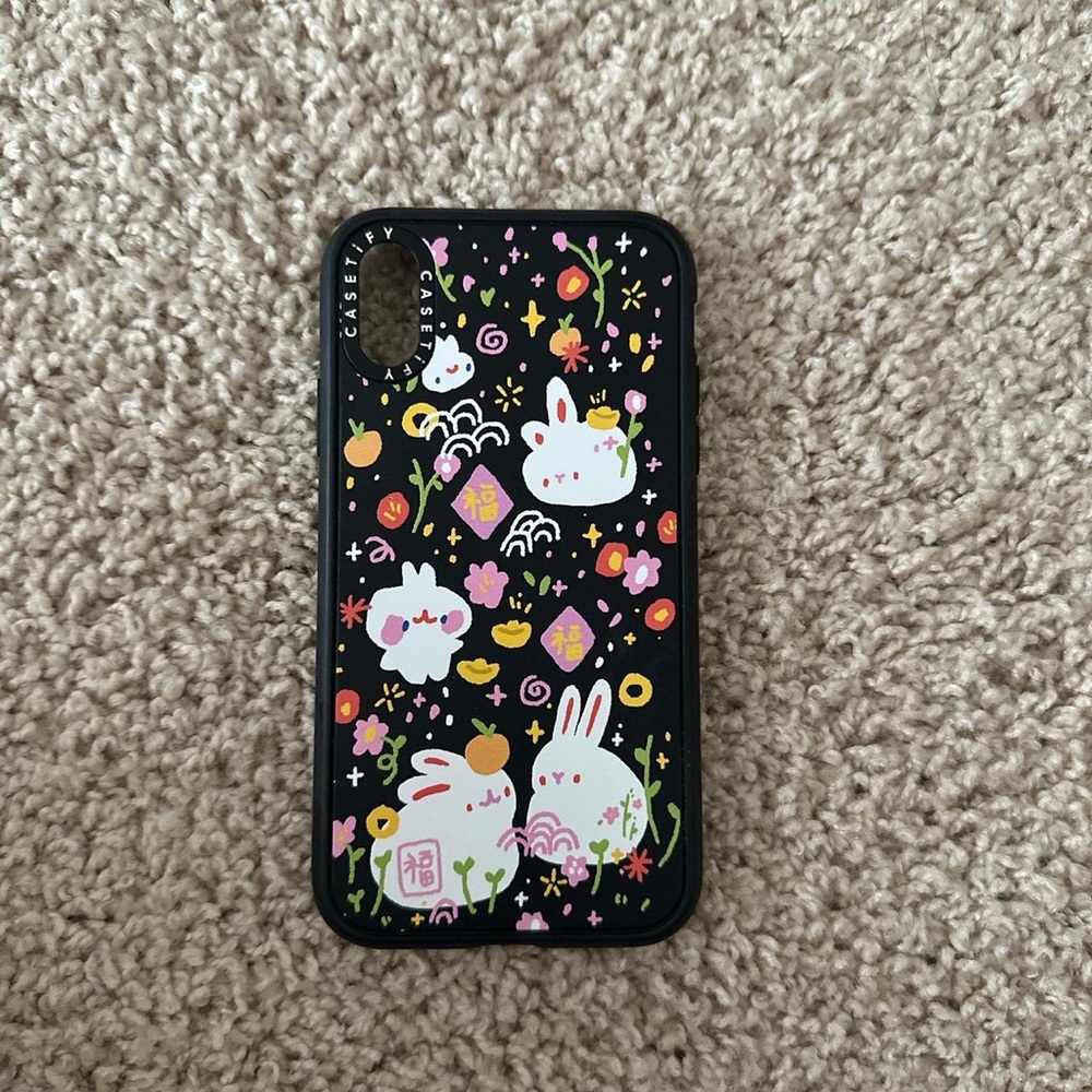 Casetify Black Bunny iPhone Case